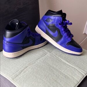 Jordan 1 Black and Purple Women's Sneakers
